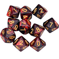 10 D10 Dice Set สำหรับเกม World of Darkness L5R-Aluere