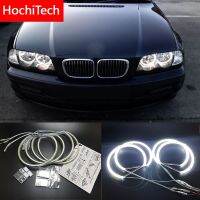 Hochitech สำหรับ Bmw E46ที่ไม่ใช่โปรเจ็คต์คูเป้ซีดาน Smd สว่างพิเศษสีขาวไฟ Led นางฟ้า2600lm 131mm146mm ชุดแหวนทรงกลดวัน