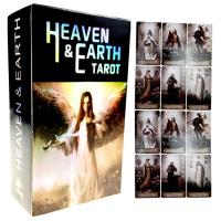 ภาษาอังกฤษรุ่น 78 การ์ด Heaven Earth ดาดฟ้าไพ่ทาโรต์ Divination ตารางเกมกระดาน Oracle การ์ด Fortune Fate Telling methodical