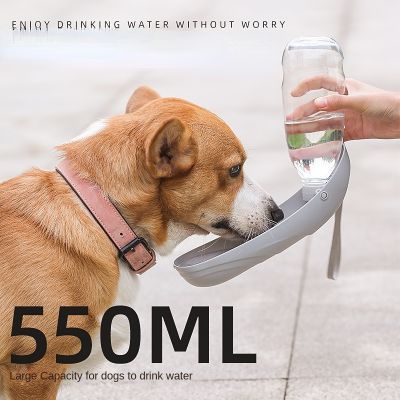 พับขวดน้ำสัตว์เลี้ยงชามสำหรับสุนัขขนาดใหญ่ BPA ฟรีกลางแจ้งดื่มถ้วยสุนัขของขวัญแบบพกพาดื่มจ่ายอุปกรณ์สุนัข