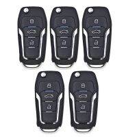 5 Piece KEYDIY NB12-3 KD Remote Control Car Key Universal 3 Button Black&amp;Silver for KD900/KD-X2 KD MINI/ KD-MAX for Ford Style