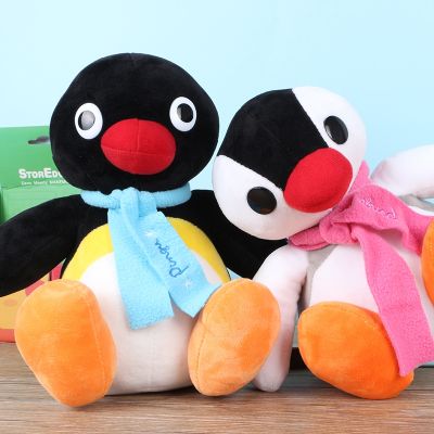 【YF】 28cm Genuine Pingu Plush Doll Noot PINGU and PINGA Figure Pillow Animal Penguin Soft Stuffed Childrens Toy Gift