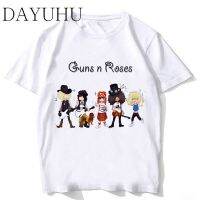 Hot sale N Roses band graphic Mens 100% Cotton Round Neck Short Sleeve T-Shirt  Adult clothes