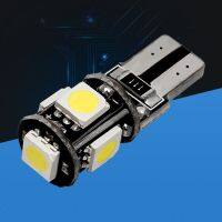 T10 10ชิ้น168 192 W5W 5 Smd 5050 5SMD Led 5LED Canbus ไม่มีความผิดป้ายไฟรถไฟติดรถยนต์มอเตอร์ Drl สีขาวสีแดงสีฟ้า10X