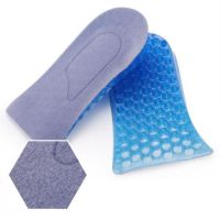 1 Pair Silicone Insole Women Shoe Heel Pads 2CM Height Increase Pad Inserts Soft Massage Woman Heel Protector Insoles for Shoes