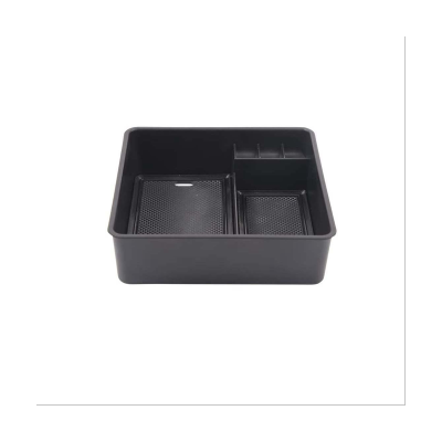 Center Console Armrest Storage Box Organizer Tray Black Armrest Storage Box No Refrigerator Version for Land Rover Range Rover Sport/Vogue 2023