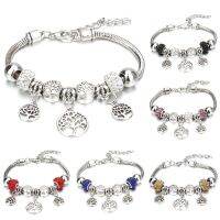 Charm Bracelet amp; Bangles Jewelry 6-colors Crystal Beads Tree of Life Bracelets Brands Bracelets Women Girl Friendship Gift