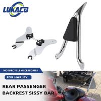 Detachable Rear Passenger Backrest Motorcycle 22 Chrome Sissy Bar For Harley Touring Road King Road Glide Street CVO 2009-2022