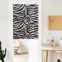 2023 Black Zebra Door Curtain Geometric Norn Tapestry Study Home Decor Bedroom Kitchen