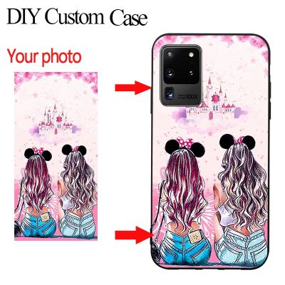 （shine electron）DIY ออกแบบเองซิลิโคนนิ่มสีดำ A73 Capa,A32สำหรับ Samsung Galaxy เคสโทรศัพท์ A72 A52S A52 A51 A12 A21S ขนาด4G 5G