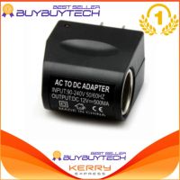 ACPLUG ตัวแปลงไฟบ้าน ให้เป็นไฟ 12V DC 500 Mah แบบที่จุดบุหรี่ในรถยนต์ (สีดำ)