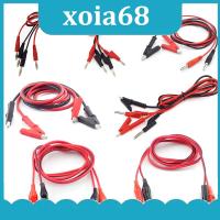 xoia68 Shop 1M double end Test lead Wire Line electrical Voltage Banana Plug Alligator Clip Crocodile cable 15A diy for multimeter