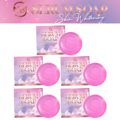 สบู่เซรั่ม NB Serum Soap เอ็นบี เซรั่ม โซพ สบู่เอ็นบี สบู่ครูเบียร์ เนเงิน เนเบียร์ แค่ฟอก ก็เหมือนได้ทาเซรั่ม ขนาด 60 กรัม (5 ก้อน)