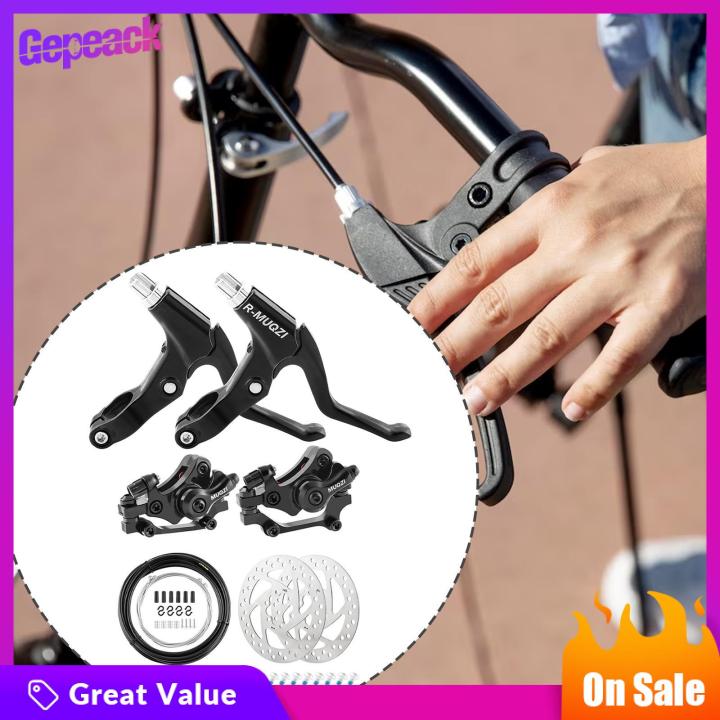 gepeack-ดิสก์จักรยานคาลิเปอร์ชุดเบรกสำหรับจักรยานเสือภูเขาจักรยานเสือหมอบจักรยานฟิกซ์เกียร์
