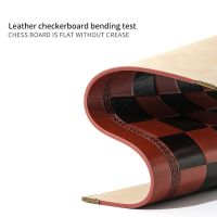 PU Leather Chessboard Classic Chess Games Accessories Folding Board Chess Game