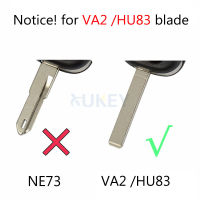 AX สำหรับ PEUGEOT 307 107 207 407สำหรับ Citroen C1 C2 C3 C4 C5 Fitใบมีด HU83รถเปลี่ยน Remote Key Shell Case