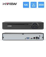 H.View 4K 32CH NVR 2/5/8MP ระบบรักษาความปลอดภัยระบบตรวจจับใบหน้า H.265การเฝ้าระวังผ่านเครือข่ายเครื่องบันทึกวีดีโอเสียง Xmeye Onvif