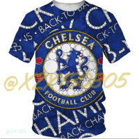 New！New 2023！Chelsea FC 3D Football T-shirt 20 High quality products （Freeprinting of names）