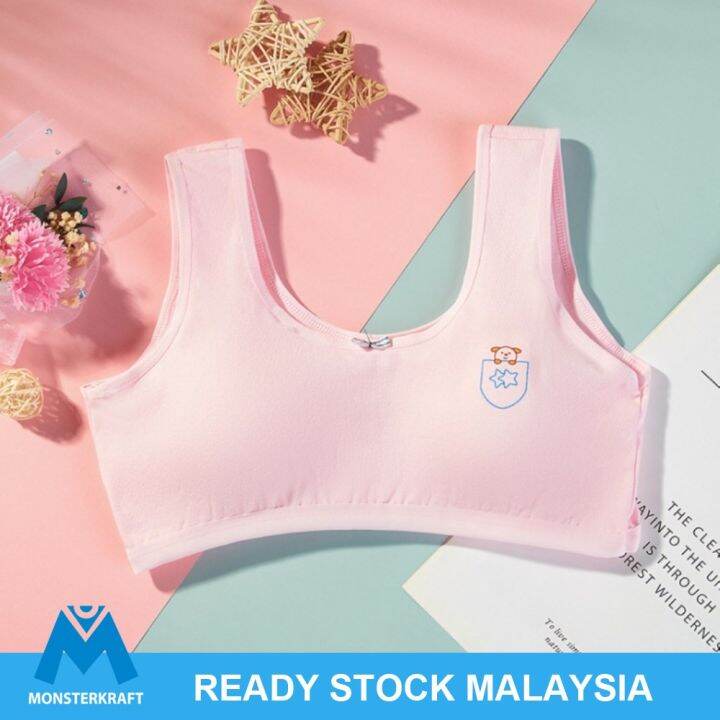 Teenagers Girl Student Bra With Sponge Training Bra Vest Strap Bra Kid