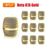 5 pcs 10 pcs Beta87A Electroplated ขัดทองตาข่ายตะแกรงโลหะสำหรับไมโครโฟน Shure อุปกรณ์เสริมขายส่ง