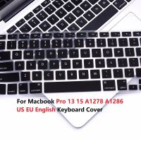 For Macbook Pro 13 15 CD ROM A1278 A1286 Keyboard Cover US EU Soft Silicon Waterproof For Macbook Pro 13 15 Keyboard Skin Cover Basic Keyboards