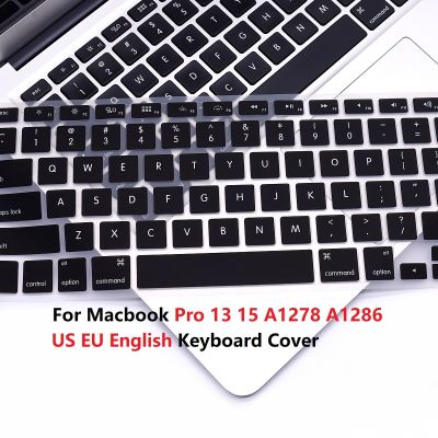 For Macbook Pro 13 15 CD ROM A1278 A1286 Keyboard Cover US EU Soft Silicon Waterproof For Macbook Pro 13 15 Keyboard Skin Cover Keyboard Accessories