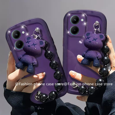 Phone Case เคส Realme C33 C30 C31 C35 Realme 9i 5G 4G Realme Narzo 50A Prime แฟชั่นร้อนขายราคาไม่แพงตุ๊กตาสร้อยข้อมือปลอกเลนส์สีใสนุ่ม2022