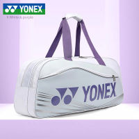 YONEX เคสกระเป๋าถือจัดเก็บกันน้ำขนาดใหญ่กระเป๋าสะพายหลังเทนนิส Tas Raket Badminton กระเป๋าโท้ทแบบพกพาอุปกรณ์กีฬาไม้แร็กเก็ตแบบเรียบง่าย