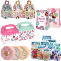 1pack Donuts Cookies Boxes for Kids Donut Happy Birthday Supply Wedding Krafts Decorations