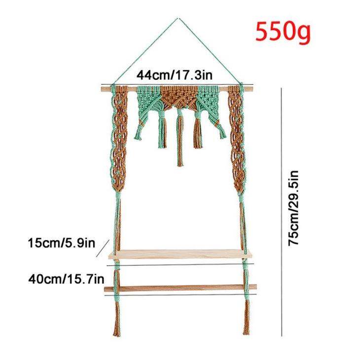 boho-m-acrame-ชั้นวาง-m-acrame-hangings-ผนังพืชตกแต่งชั้นวางโบฮีเมียนชั้นวางตกแต่งเหมาะสำหรับห้องครัวห้องน้ำการจัดเก็บบ้าน