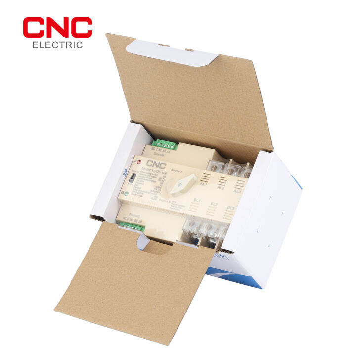 cnc-ycq5-100-3p-din-rail-220v-mini-ats-photovolatic-power-สวิตช์โอนอัตโนมัติสวิตช์ไฟอย่างต่อเนื่อง63a100a