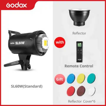 Godox SL-60W CRI 95+ LED Video Light SL60W White 5600K Version 60WS Bowens  Mount+Remote Control+Reflector