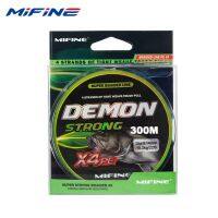 MIFINE DemonStrong 4X Fishing Line 300M 12LB-76LB PE Braided Leader Line Multifilament Carp Fishing Wire Accessories