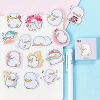 Mohamm Cute Little Duck Mini Sticker Decoration DIY Scrapbooking Sticker Stationery Kawaii Diary Label Stickers Paper Craft Stickers Labels