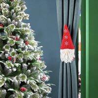 【LZ】❒  Ajustável Christmas Gnome Curtain Tiebacks Fixação Belt Cortina multifuncional para quarto