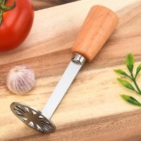 Glitter Star Shop Stainless Steel Potato Masher with Wooden Handle Puree Mud Press Kitchen Food Crusher Cooking Tools