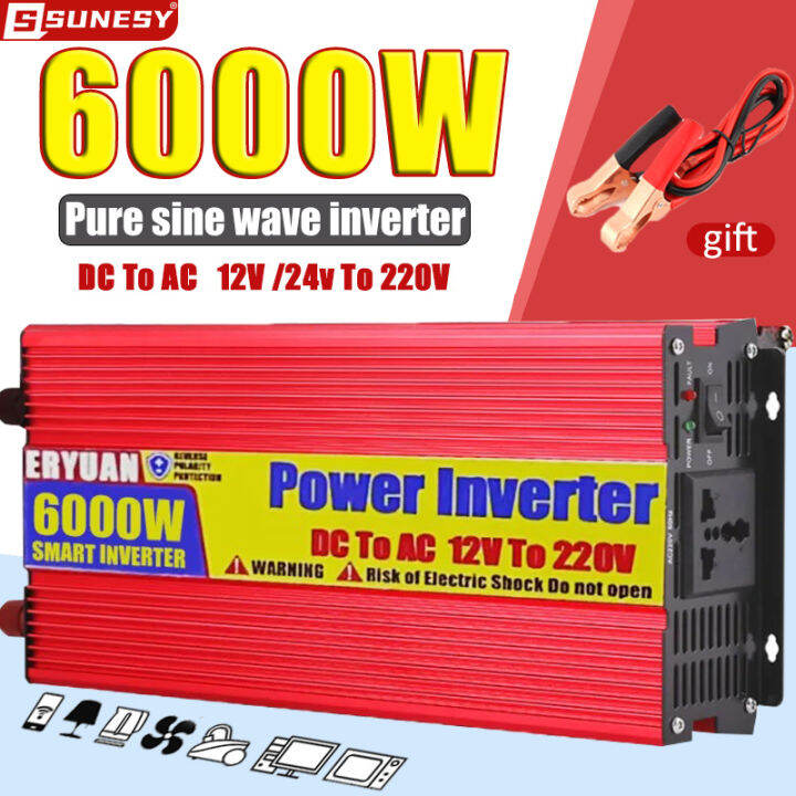 【Oneyear warranty】ERYUAN Power Inverter 6000W Original Pure Sine Wave