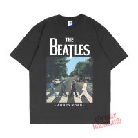 [S-5XL]oversize T-shirt เสื้อยืด ผ้าฝ้าย พิมพ์ลาย The BEATLES ABBEY ROAD Music สไตล์วินเทจ สําหรับผู้ชาย และผู้หญิง S-5XS-5XL