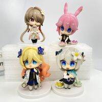 4ชิ้น/เซ็ต Ver.q Honkai Impact ของเล่นโมเดลตุ๊กตาขยับแขนขาได้ Bronya Zaychik Yae Sakura Kiana Kaslana Raiden Mei Pvc ภาพอนิเมะที่3