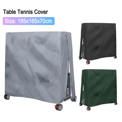 Folding Ping Pong Table Cover 210D Oxford Cloth Table Tennis Table Protector Cover Zipper Waterproof Anti-aging for Outdoor