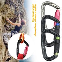 24KN Climbing D Buckle Aviation Aluminum Safety Lock Mountaineering Outdoor Tools