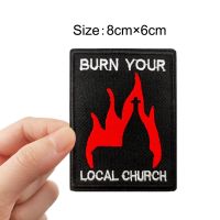 【YF】☽►  3.15 Burn Your Church Embroidered Metal Satan