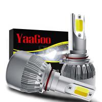 Yaagoo 3สี9006 Hb4โคมไฟหน้า Led หลอดไฟอัตโนมัติ C6