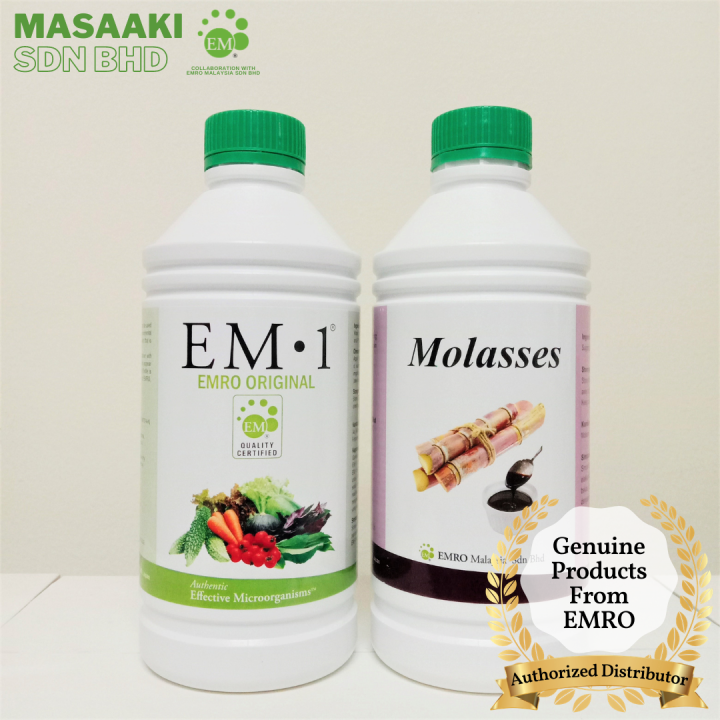 EM1 + Molasses SET (1 Litre each) Organic Probiotic Garden Farm