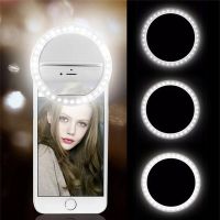 USB Charge Led Selfie Ring Light Mobile Phone Lens LED Selfie Lamp Portable Mobile Phone Luminous Ring Clip LED Ring Light
