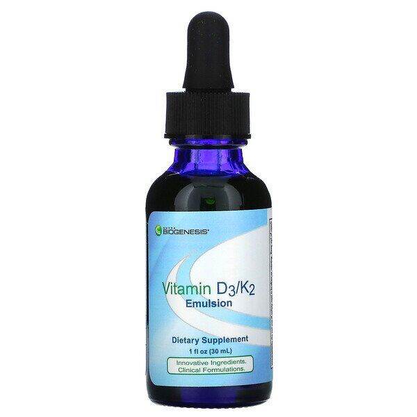 Nutra BioGenesis, Vitamin D3/K2 Emulsion, 1 fl oz (30 ml) | Lazada ...