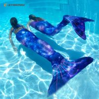 Women Mermaid tail Swimming Mermaid Costume Cosplay Children Christmas Gift Fantasy Swimsuit can add Monofin Flipper