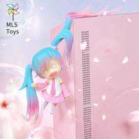 MLS ภาพอนิเมะนักร้องเสมือนจริงในตุ๊กตา PVC Hiasan Mobil อนิเมะโมเดลยืนตุ๊กตาขยับแขนขาได้เครื่องประดับเคสรถยนต์ตกแต่งเดสก์ท็อป