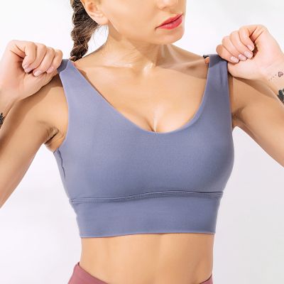 Summer new yoga y V-character beautiful back shock-proof belt without steel ring fitness underwear vest