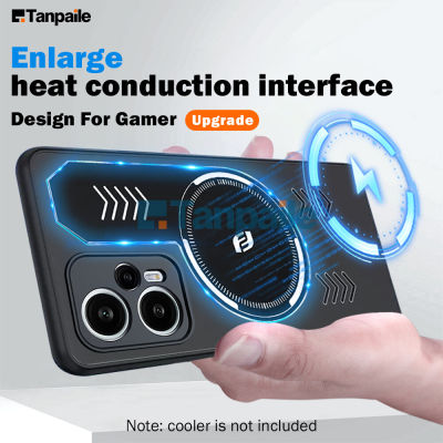 Tanpaile Cooling Case สำหรับ POCO F5 X5 PRO Redmi Note12 Turbo Speed Plus 4G 5G กันชน Graphene การกระจายความร้อนศัพท์ฝาหลัง Capa ปลอก Funda 【อัพเกรด】823